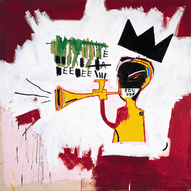 Jean-Michel Basquiat, Trumpet, 1984. Image: Adagp Images, Paris / Scala, Florence, Artwork: © The Estate of Jean-Michel Basquiat / ADAGP, Paris and DACS, London 2022